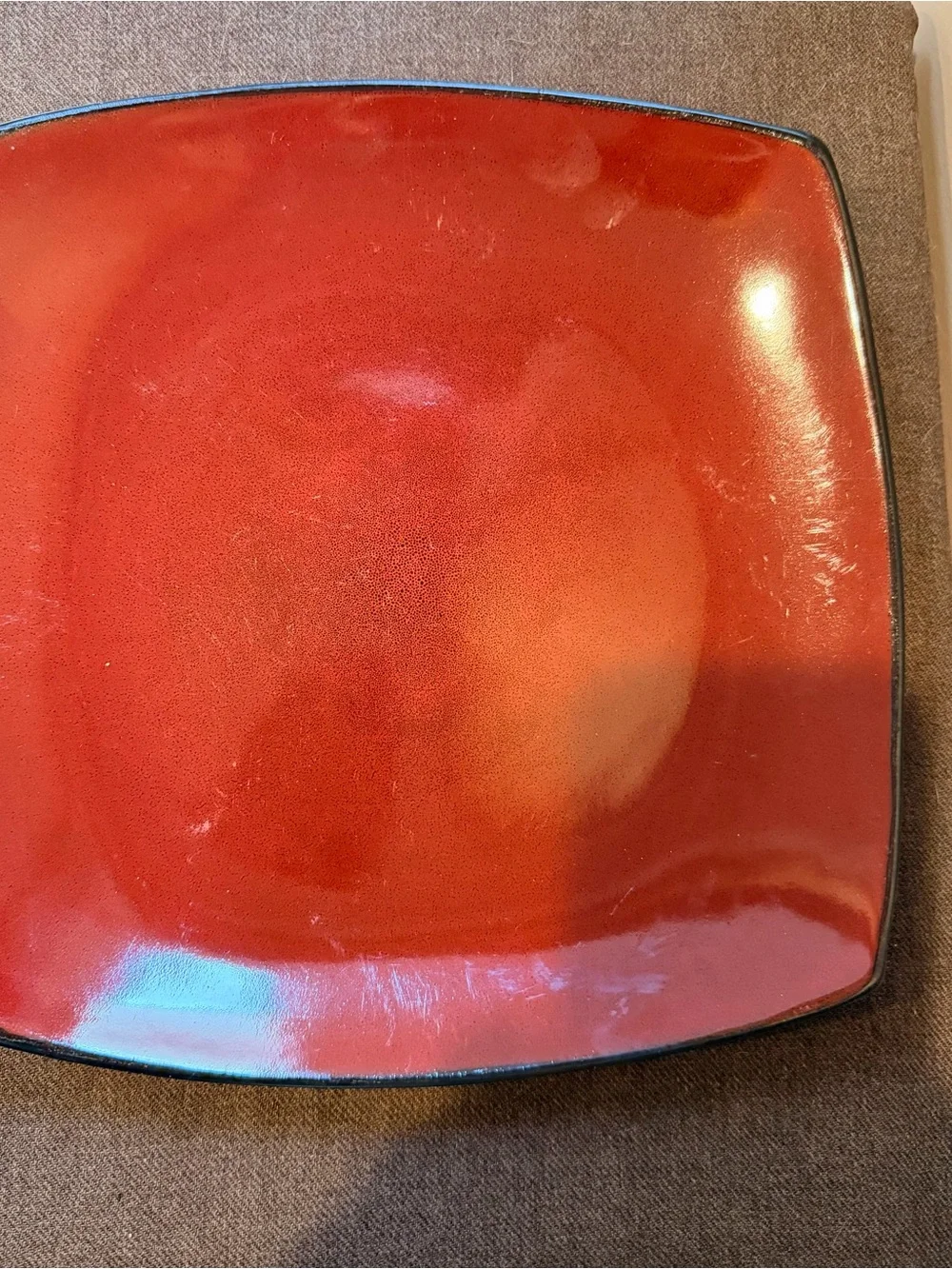 Better Homes And Gardens Red Square Ceramic Serving Bowl